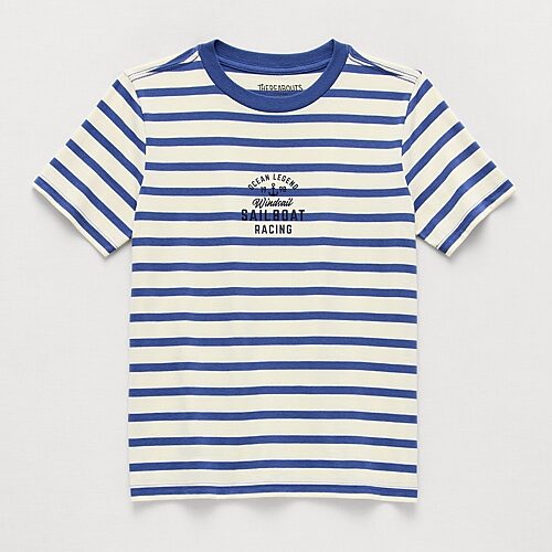 Thereabouts Little & Big Kid Boys Crew Neck Short Sleeve Regular Fit Graphic T-Shirt, M (10-12) Husky, Blue