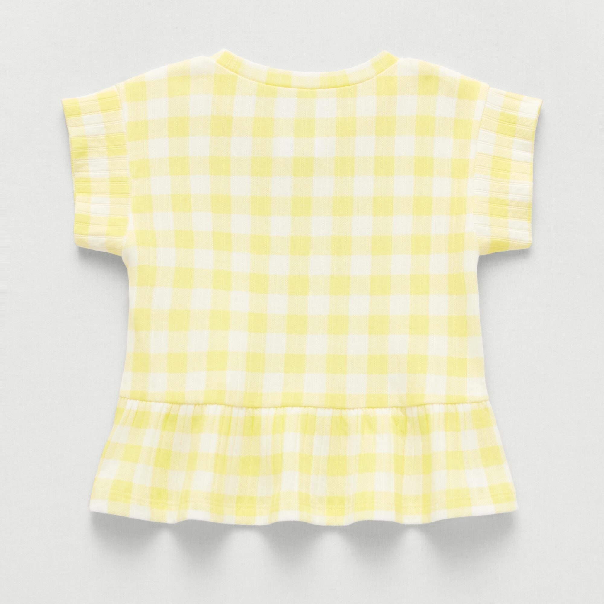 Okie Dokie Toddler & Little Girls Round Neck Short Sleeve Peplum Top