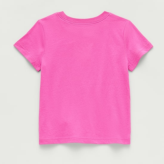 Okie Dokie Toddler & Little Girls Round Neck Short Sleeve Regular Fit Graphic T-Shirt