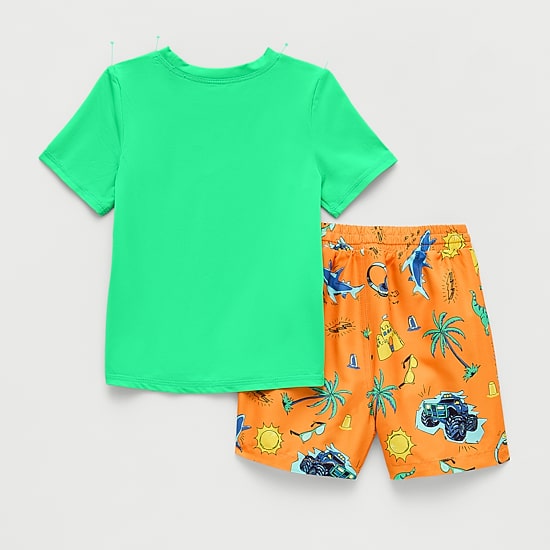 Okie Dokie Toddler & Little Boys 2-pc. Rash Guard Set
