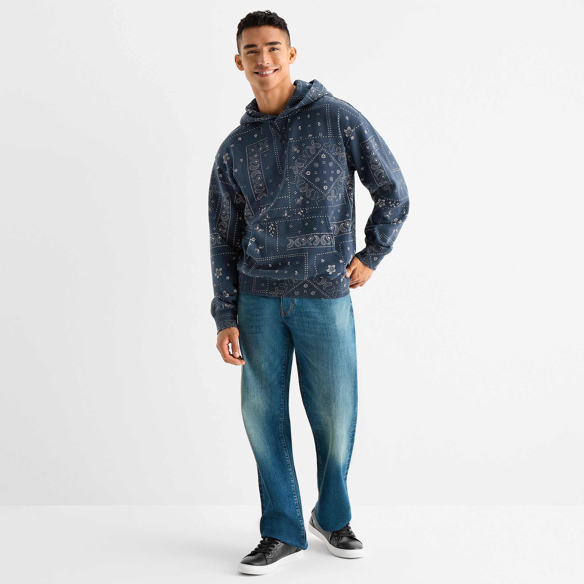 Arizona Mens Long Sleeve Fleece Hoodie