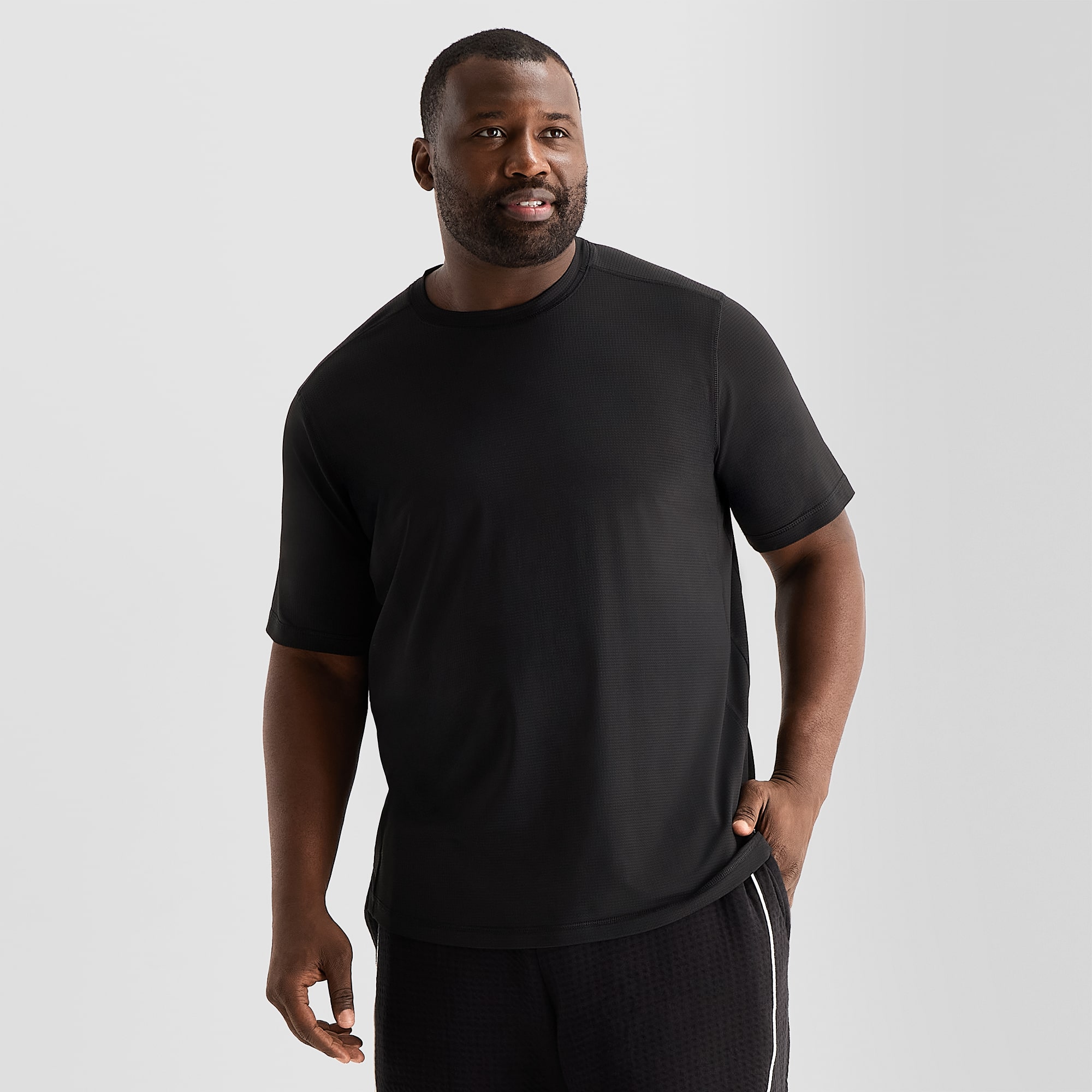 Shaquille O'Neal XLG™ Elevated Mens Crew Neck Short Sleeve Quick Dry Active T-Shirt