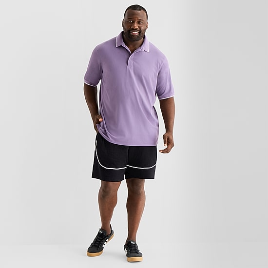 Shaquille O'Neal XLG™ Elevated Athletic Mens Short Sleeve Polo Shirt