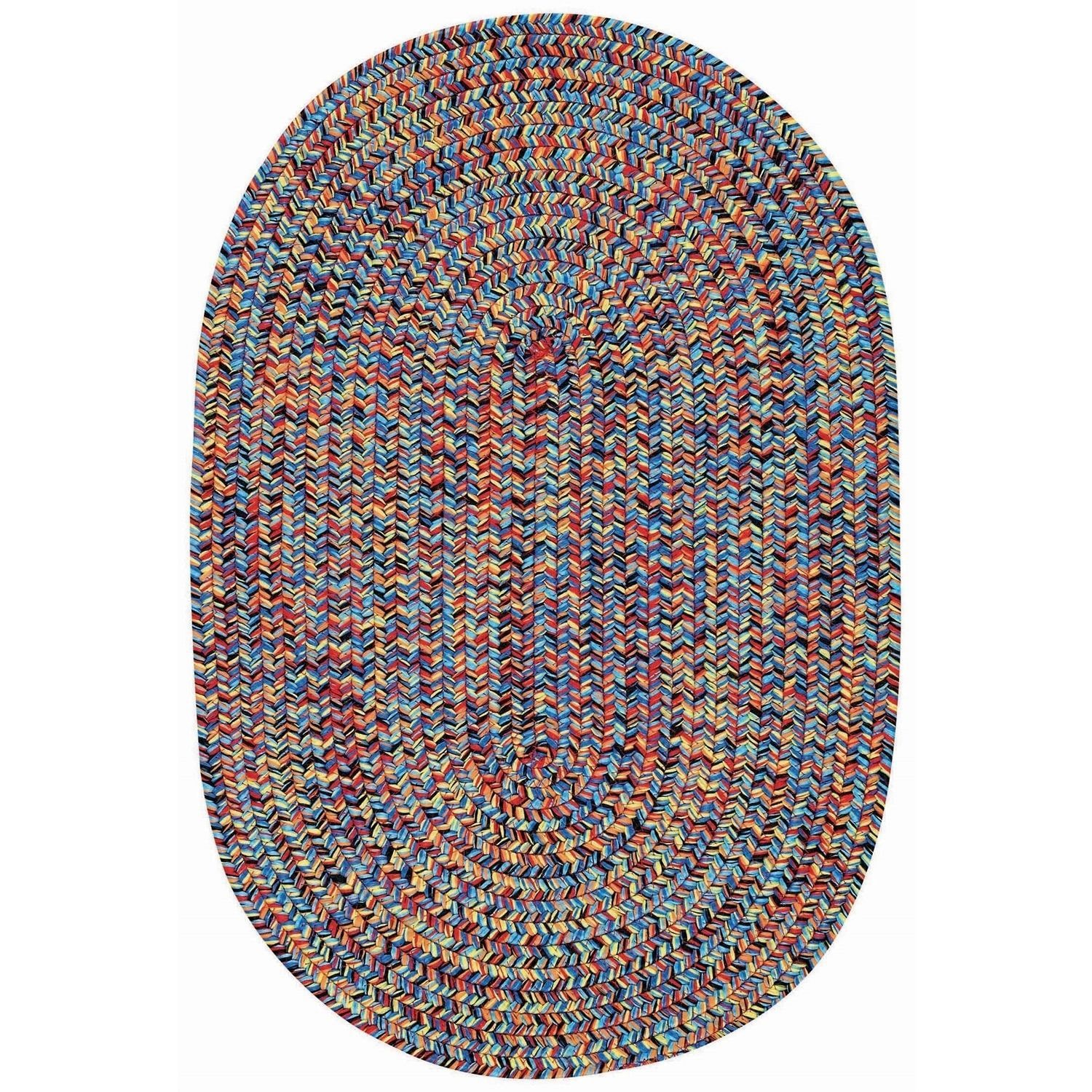 Capel Inc. Sea Pottery Concentric Braided Oval Rugs