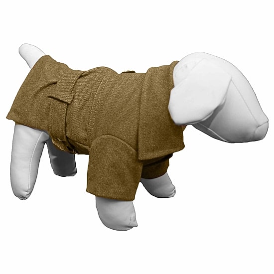 The Pet Life Galore Back-Buckled Fashion Wool Pet Coat