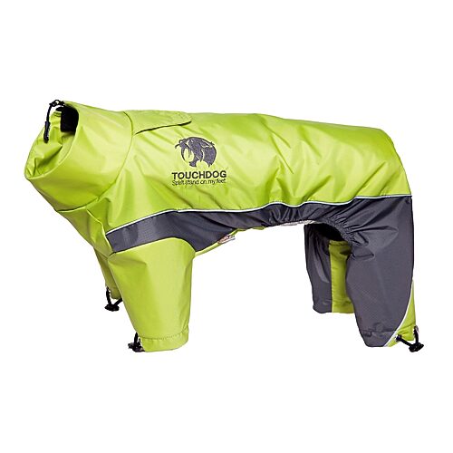 The Pet Life Touchdog Quantum-Ice Full-Bodied Adjustable and 3M Reflective Dog Jacket w/ BlacksharkTechnology, One Size, Yellow