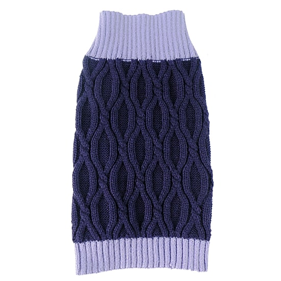 The Pet Life Oval Weaved Heavy Knitted Fashion Designer Dog Sweater