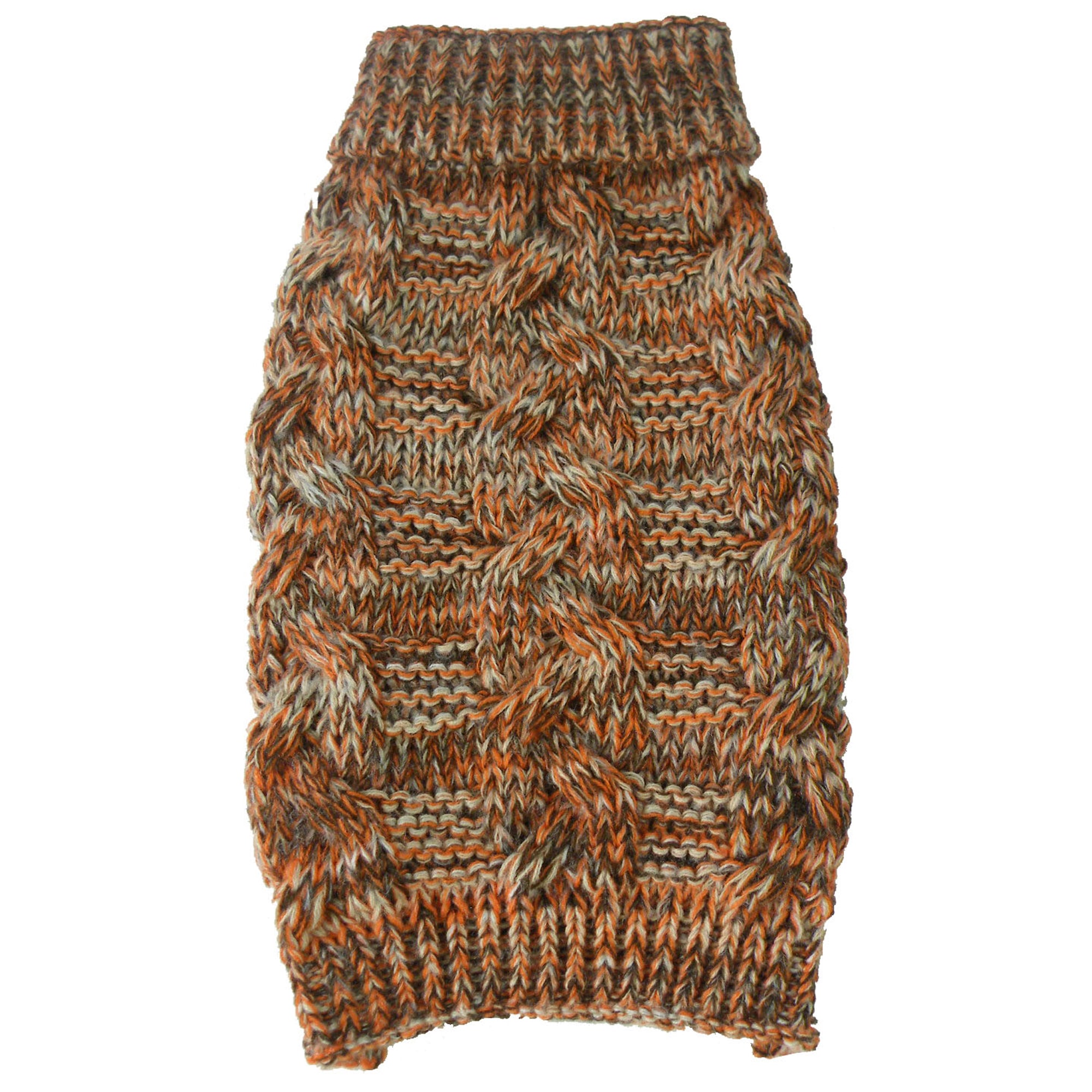 The Pet Life Royal Bark Heavy Cable Knitted Designer Fashion Dog Sweater