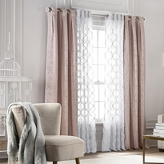 Liz Claiborne Zoe Leaf Bo Grommet Top Blackout Single Curtain Panel