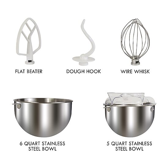 Kenmore Elite 6 qt Bowl-Lift Stand Mixer with Countdown Timer- 600 Watts