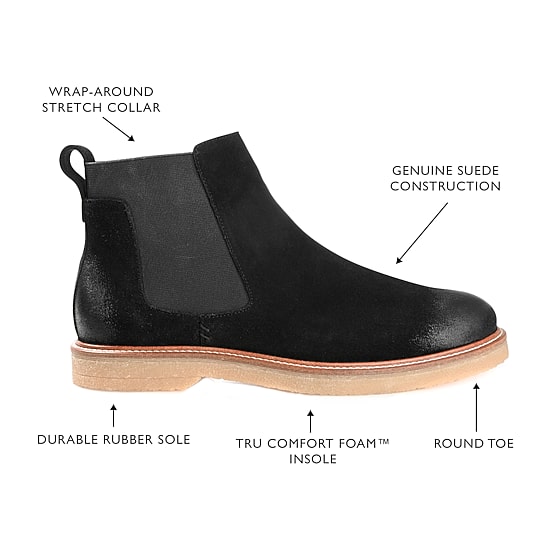 Thomas And Vine Mens Cedric Flat Heel Chelsea Boots