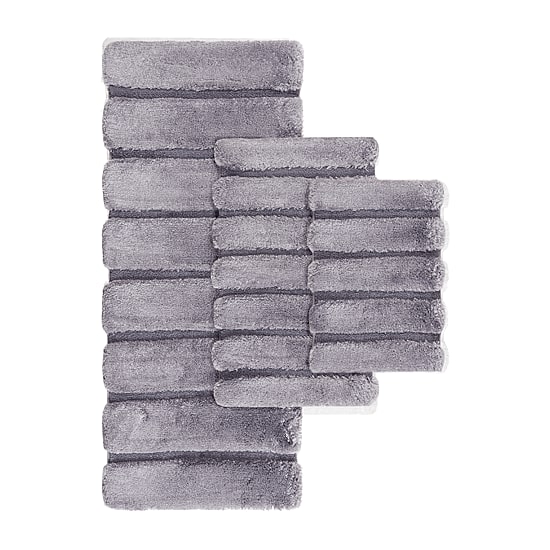 Madison Park Tufted Pearl Channel Soft Solid Tufted Bath Rug
