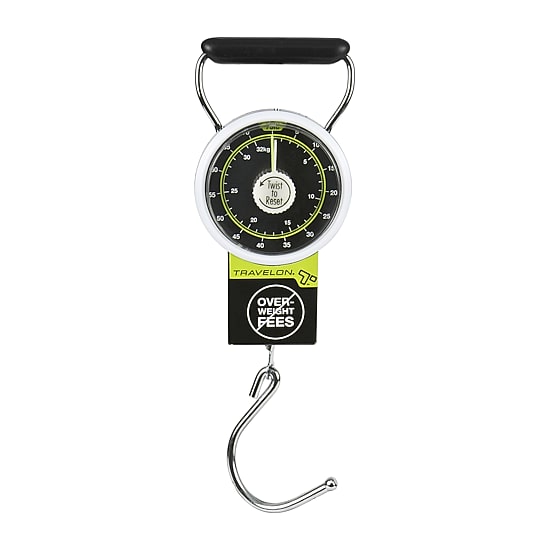 Travelon Stop and Lock Luggage Scale with Tape Measure
