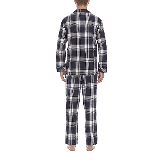 Residence Flannel Mens Flannel Long Sleeve 2-pc. Pajama Set