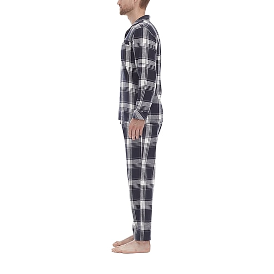 Residence Flannel Mens Flannel Long Sleeve 2-pc. Pajama Set