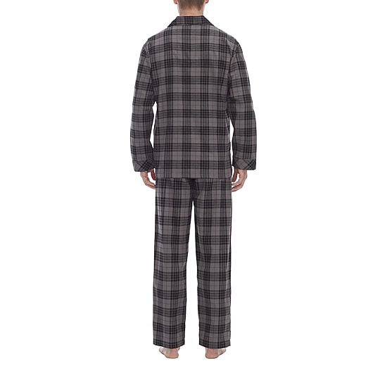 Residence Flannel Mens Flannel Long Sleeve 2-pc. Pajama Set