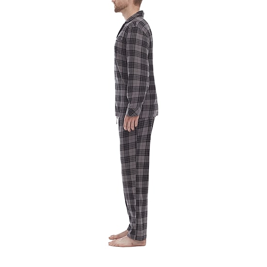 Residence Flannel Mens Flannel Long Sleeve 2-pc. Pajama Set