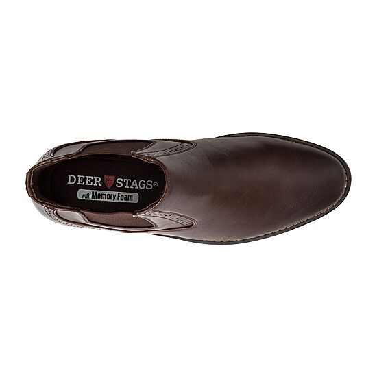 Deer Stags Mens Malcolm Block Heel Chelsea Boots