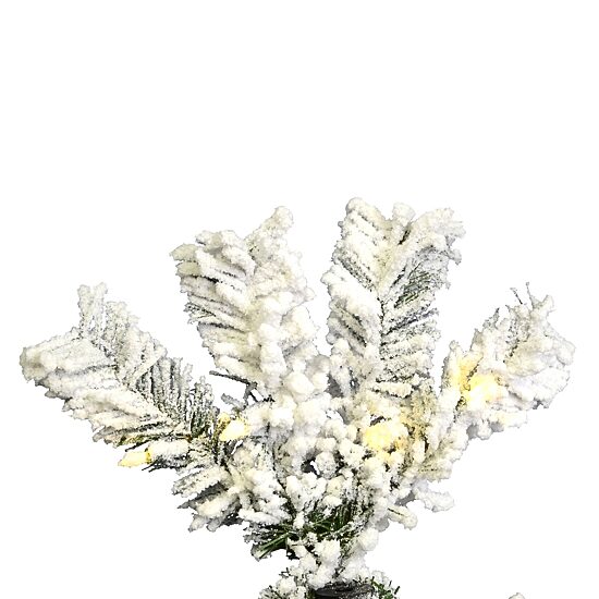 Vickerman 8 1/2 Foot Pre-Lit Flocked Christmas Tree