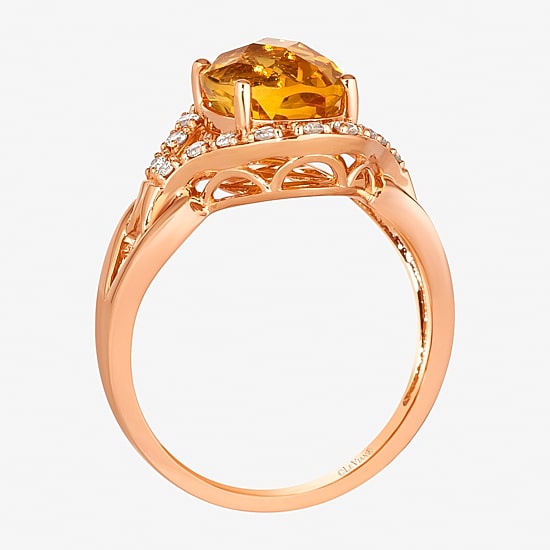 Le Vian® Ring featuring 2 3/8 CT. Cinnamon Citrine® 1/5 CT. Nude Diamonds™ set in 14K Strawberry Gold®