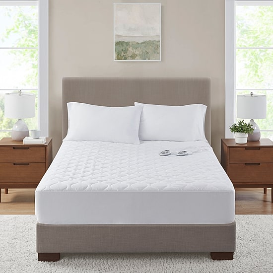 Serta Microfiber Heated Mattress Pad