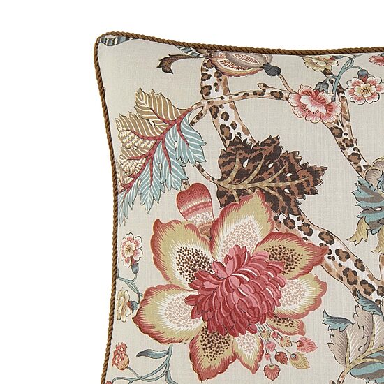 Rose Tree Haylie Floral Printed Square Throw Pillow