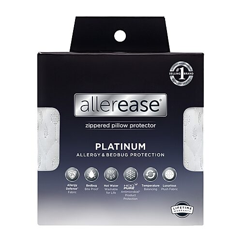 Allerease Platinum Pillow Protector, One Size, White