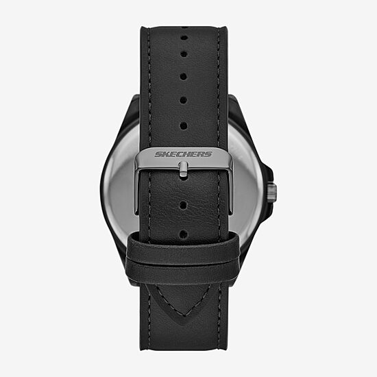 Skechers Mens Black 5-pc. Watch Boxed Set Sr9118