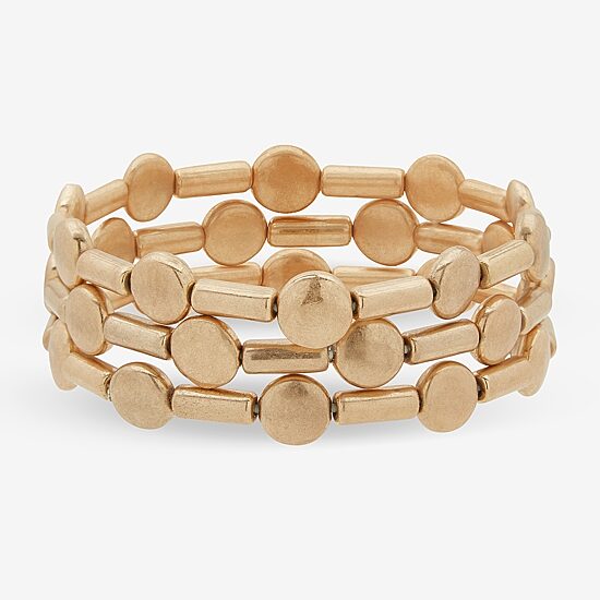 a.n.a Gold Tone Womens 3-pc. Bracelet Set