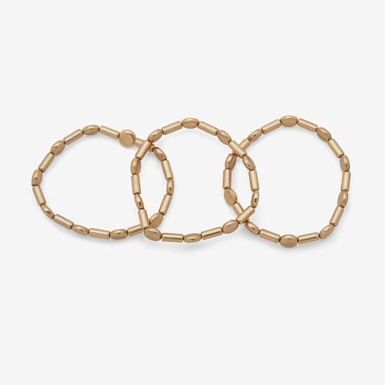 a.n.a Gold Tone Womens 3-pc. Bracelet Set