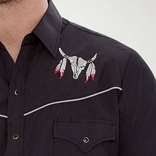 Ely Cattleman Mens Long Sleeve Western Shirt