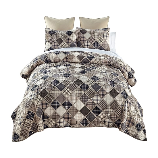 Donna Sharp Driftwood 3-pc. Hypoallergenic Quilt Set
