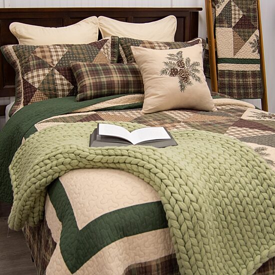 Donna Sharp Pine Star Decor 2-pc. Multi-Pack Rectangular Square Throw Pillow