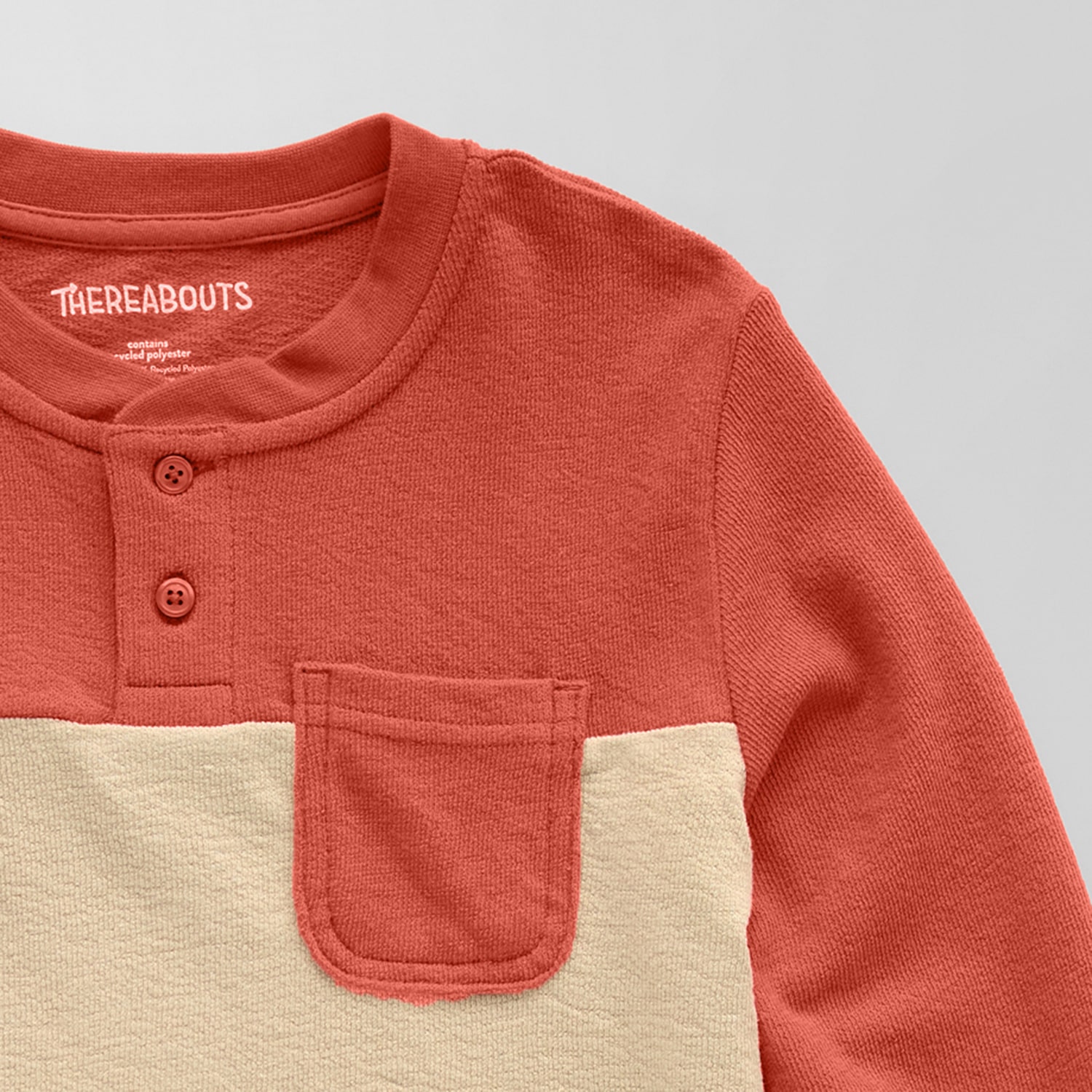 Thereabouts Little & Big Kid Boys Long Sleeve Regular Fit Henley Shirt