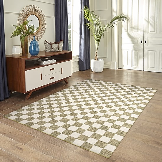 Liora Manne Savannah Checked Hand Tufted Rectangular Area Rug