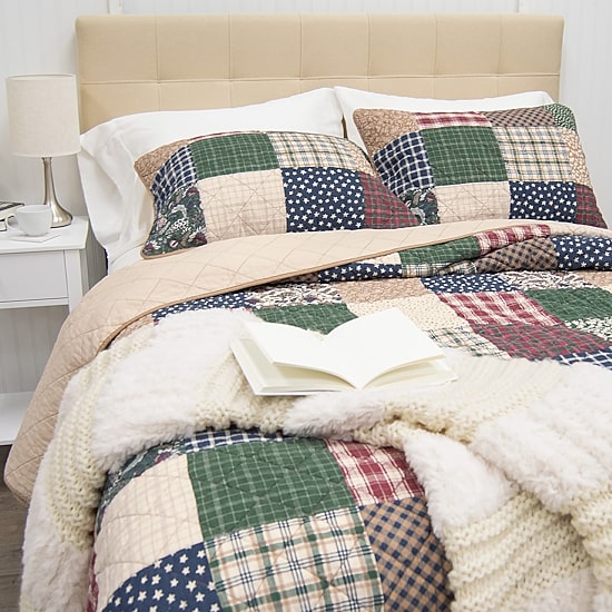 Donna Sharp Rustic Paisley 3-pc. Hypoallergenic Quilt Set
