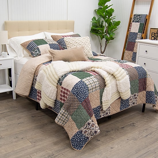Donna Sharp Rustic Paisley 3-pc. Hypoallergenic Quilt Set