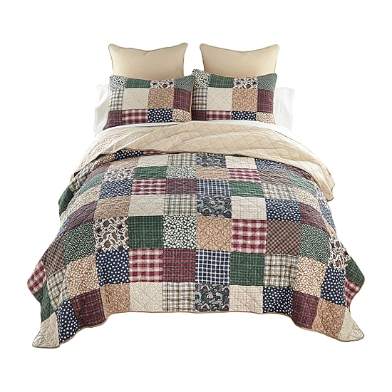 Donna Sharp Rustic Paisley 3-pc. Hypoallergenic Quilt Set