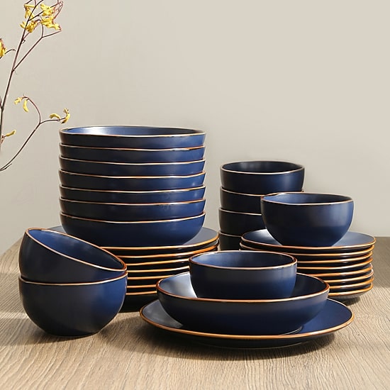 Stone + Lain Brasa 32-pc. Stoneware Dinnerware Set