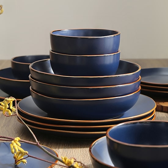 Stone + Lain Brasa 32-pc. Stoneware Dinnerware Set