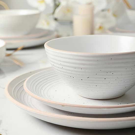 Stone + Lain Lauren 32-pc. Stoneware Dinnerware Set
