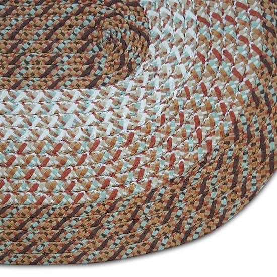 Better Trends Country Stripe Braided 3 Pc Oval Rug Set
