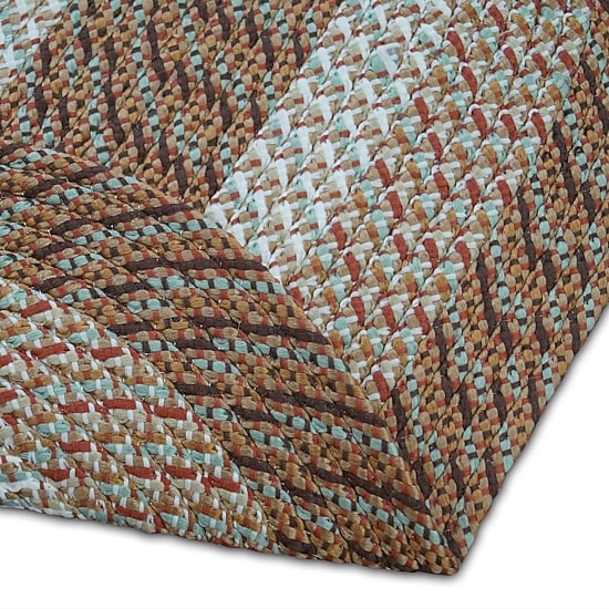 Better Trends Country Stripe Braided 3 Pc Oval Rug Set