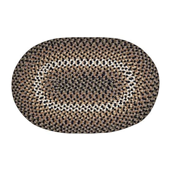 Better Trends Woodbridge Stripe Braided 5'5" X 8'5" Oval Area Rug