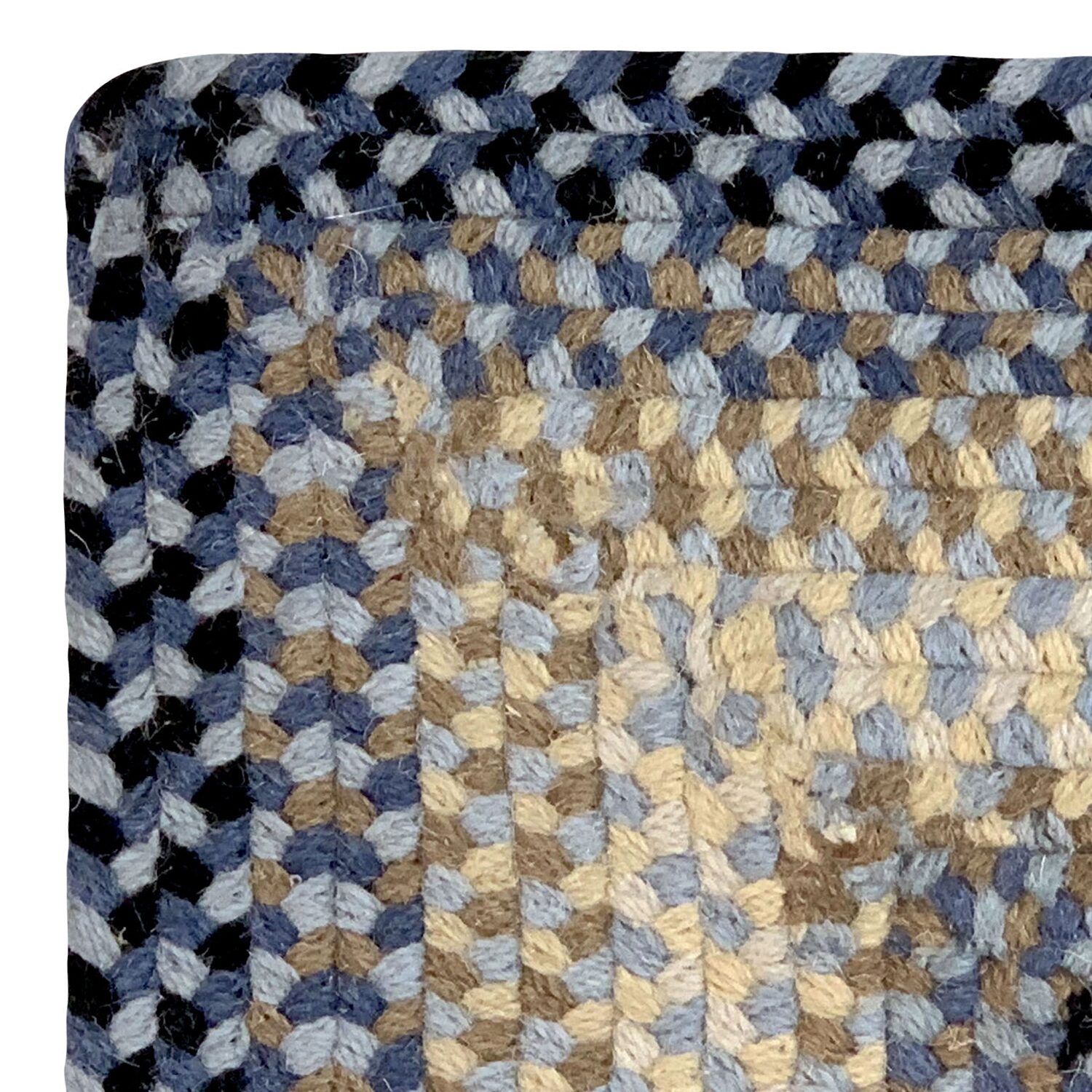 Better Trends Woodbridge Stripe Braided 5'5" X 8'5" Oval Area Rug