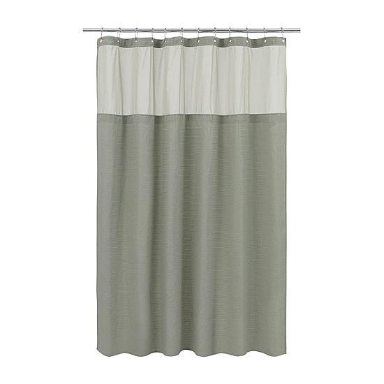 Awesome Home™ Polyester Waffle Snap In Liner Shower Curtain Set