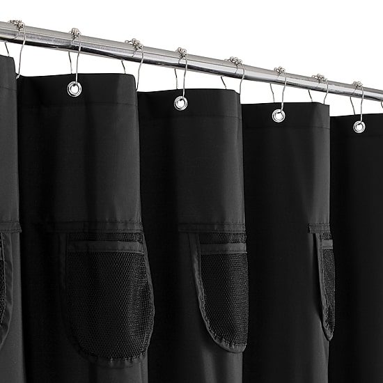Awesome Home™ With Mesh Pockets Shower Curtain
