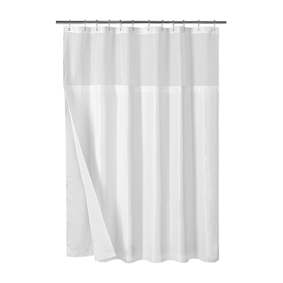 Awesome Home™ Waterproof  Poly  Snap In Liner Shower Curtain Set