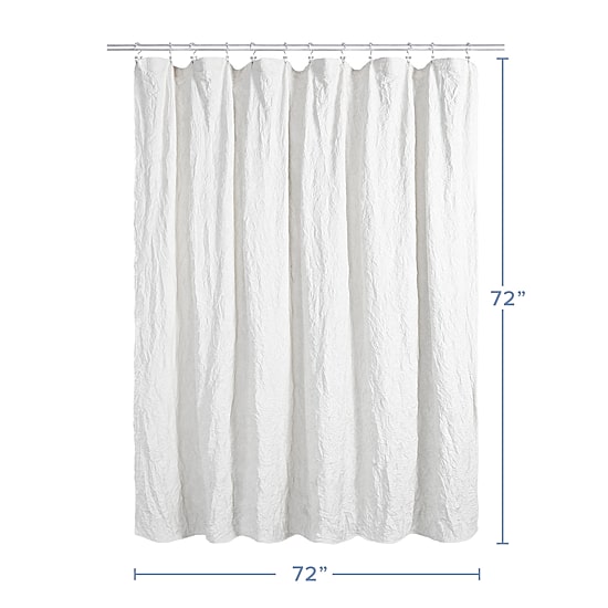 Awesome Home™ Solid Texture Shower Curtain