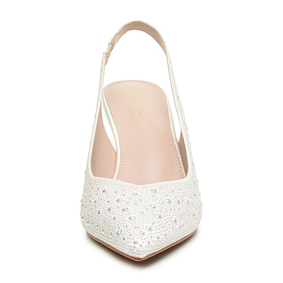 Nicole Miller Scoutie Womens Pointed Closed Toe Kitten Heel Pumps